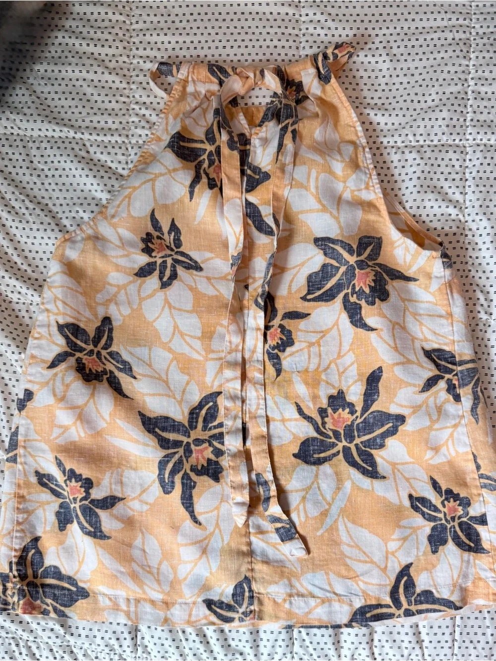 Tommy Bahama Reversible Linen Floral Halter Top | Size M